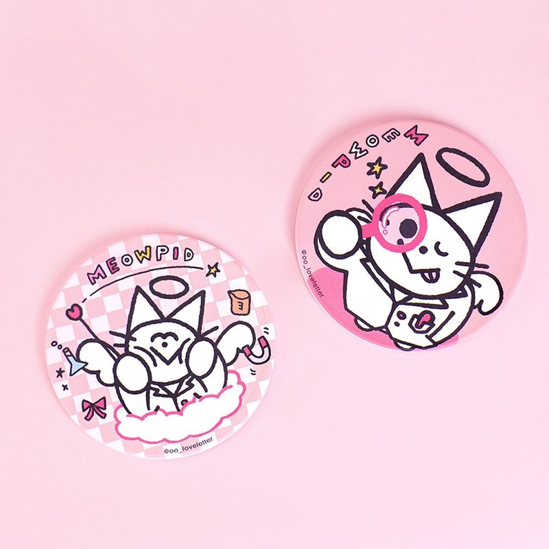 好玻 × 写情书的人-联名吸水杯垫 - 杯垫 - 陶 粉红色