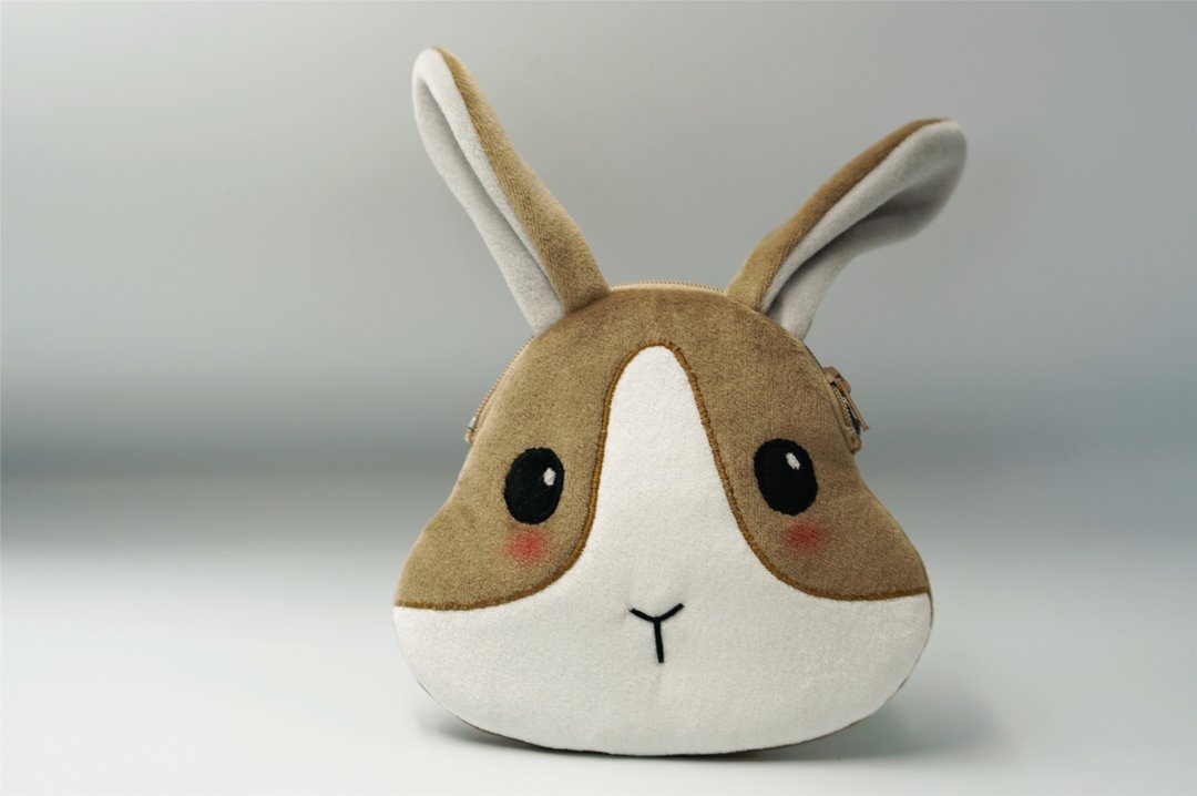 Bucute兔兔新年布红包袋/招财/限量/100%手工 - 红包/春联 - 其他人造纤维 白色