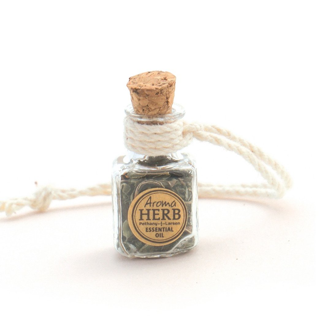 任两入 绿薄荷镇静清心 香草精油迷你扩香吊饰 -Pethany+Larsen - 香薰/精油/线香 - 植物．花 透明