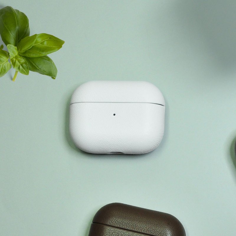 AirPods 3/4/Pro/Pro2 真皮 耳机保护壳 White 纯白 白色 定制化 - 耳机 - 真皮 白色