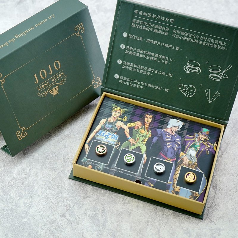 JoJo的奇妙冒险-口罩香氛扣-JOJO_V - 香薰/精油/线香 - 其他金属 银色