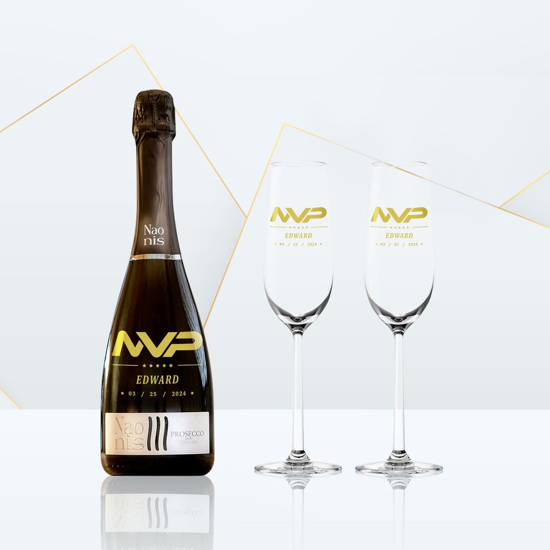 Naonis Prosecco 雕刻文字礼物 纪念礼物 定制化礼物 生日礼 - 酒类 - 玻璃 