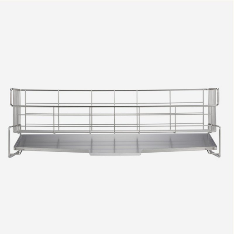 家事问屋日本制304不锈钢魔术省空间沥水架 (55cm) - 厨房用具 - 不锈钢 银色