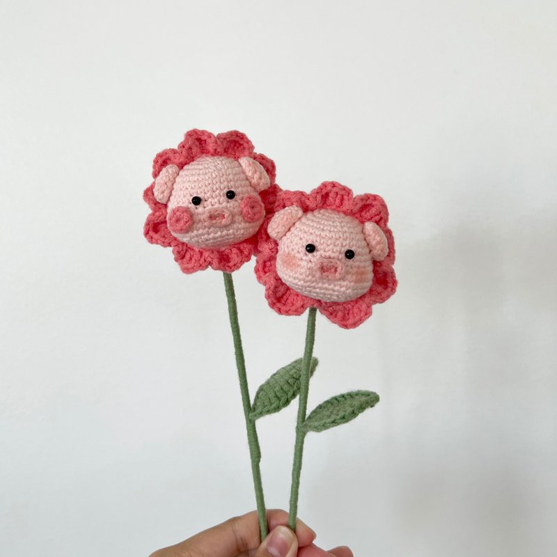 鈎针编织猪猪花 - 干燥花/捧花 - 棉．麻 多色