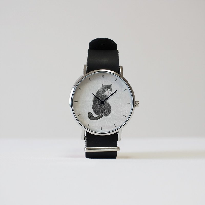 Hachiwaneko watch - 女表 - 其他金属 黑色