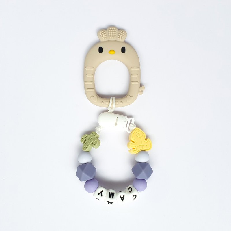 定制化 黑白字母 camy 仙人掌 枫叶 奶嘴链 /米色小鸡 - 玩具/玩偶 - 其他材质 粉红色