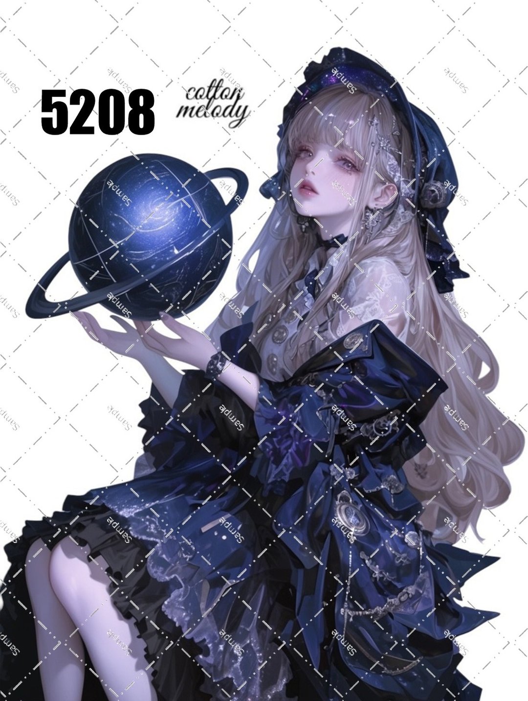 original sticker no.5208 人物贴纸 原创贴纸 原创人物贴纸 装饰贴纸 cotton melody - 贴纸 - 纸 