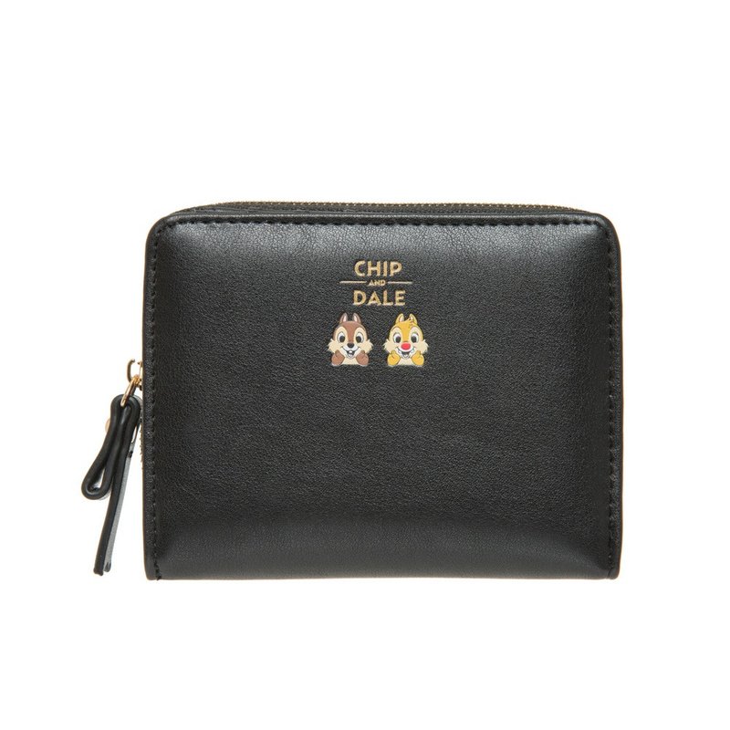 【Disney】奇奇蒂蒂-短夹-黑 PTD21-B3-23BK - 皮夹/钱包 - 人造皮革 