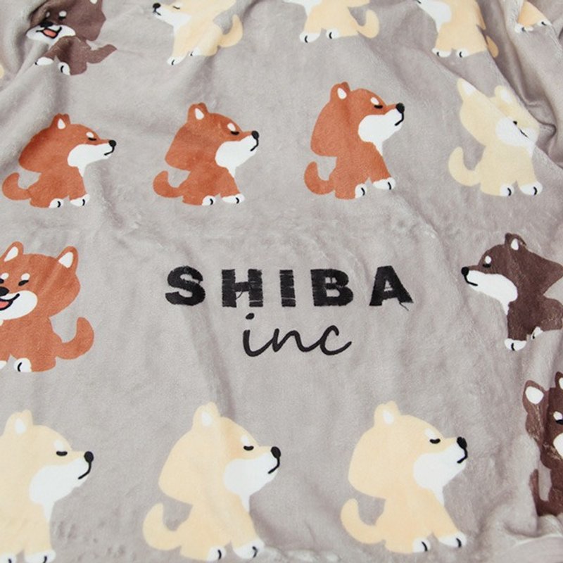 SHIBAINC|柴犬工房空调毯 柴犬 毛毯 柴犬毛毯 小狗毛毯 午睡毯 - 其他 - 其他材质 灰色