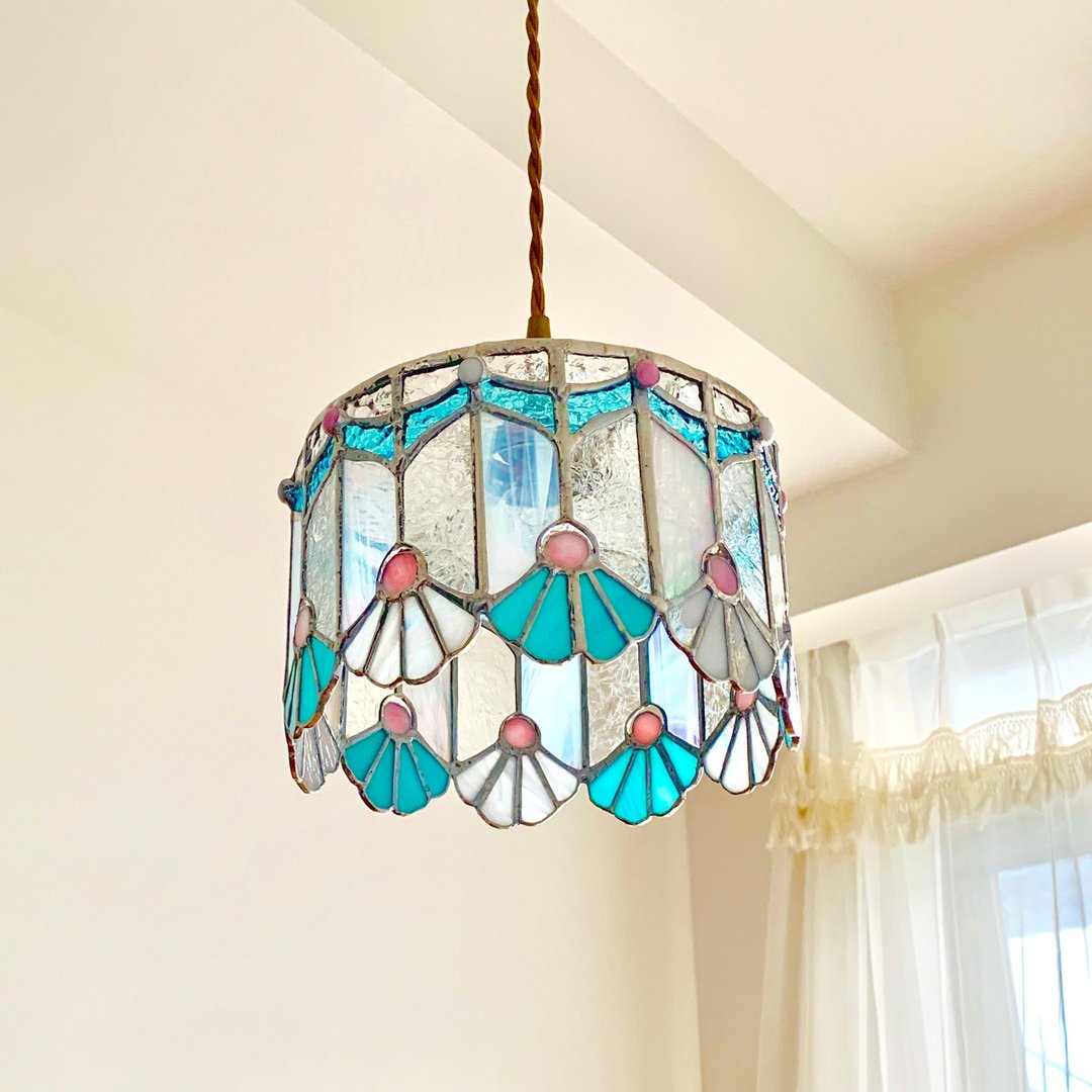 Jewel Knight Pavillion Princess Shell Glass Bay View - 灯具/灯饰 - 玻璃 蓝色