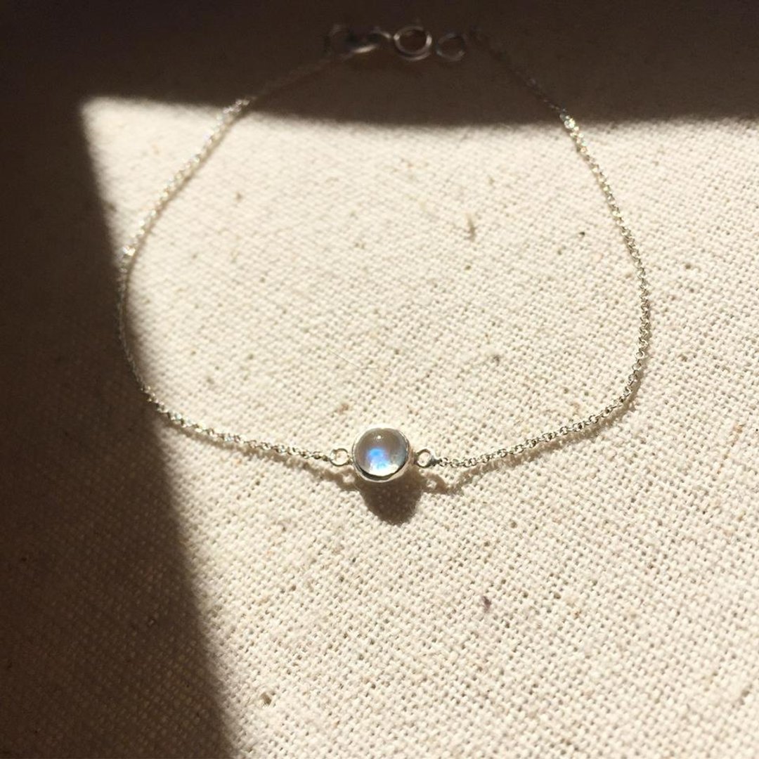 Rainbow Moonstone Bracelet - 手链/手环 - 宝石 多色