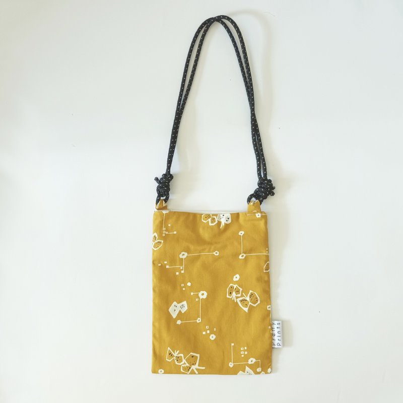 小斜肩袋/郁金香/城市与蝴蝶 - 侧背包/斜挎包 - 棉．麻 