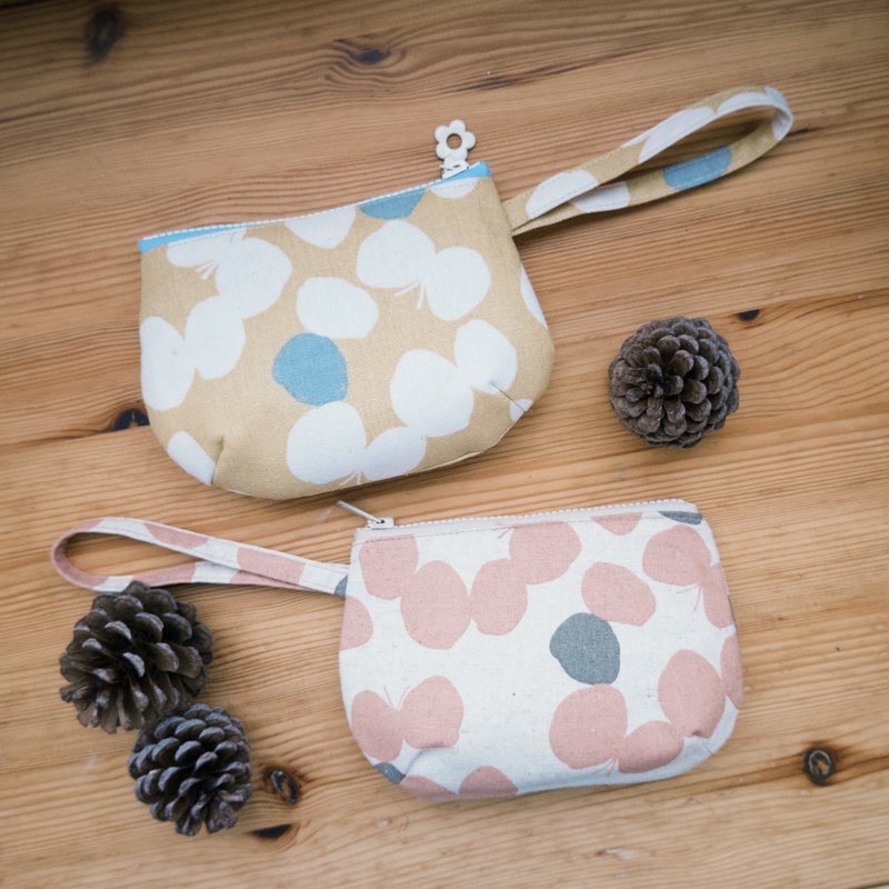 轻柔蝴蝶・手拿包 - 手拿包 - 棉．麻 