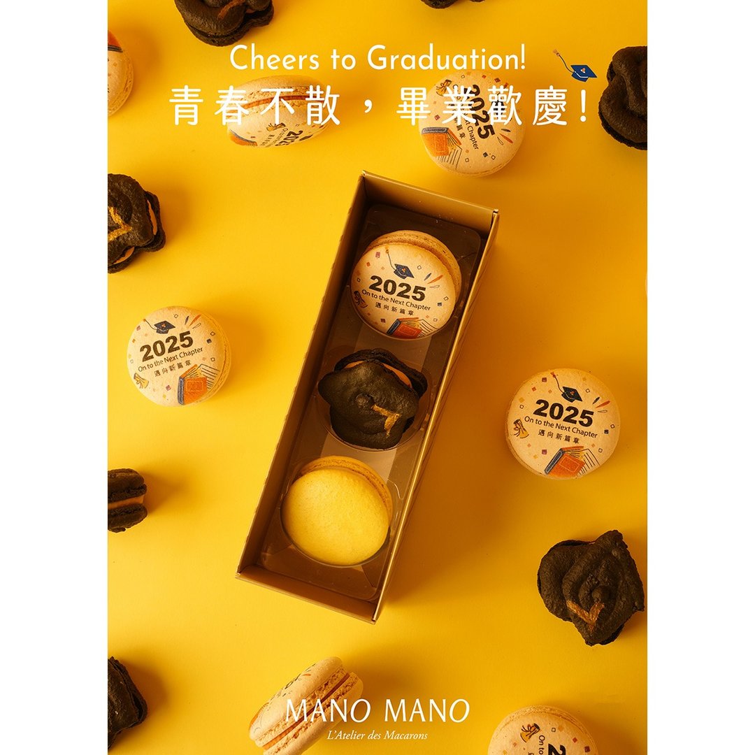 毕业限定 3入马卡龙 - 蛋糕/甜点 - 其他材质 