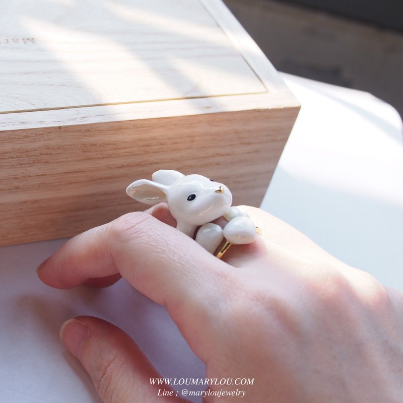 3-Piece Rabbit Rings #MaryLou - 戒指 - 其他金属 咖啡色