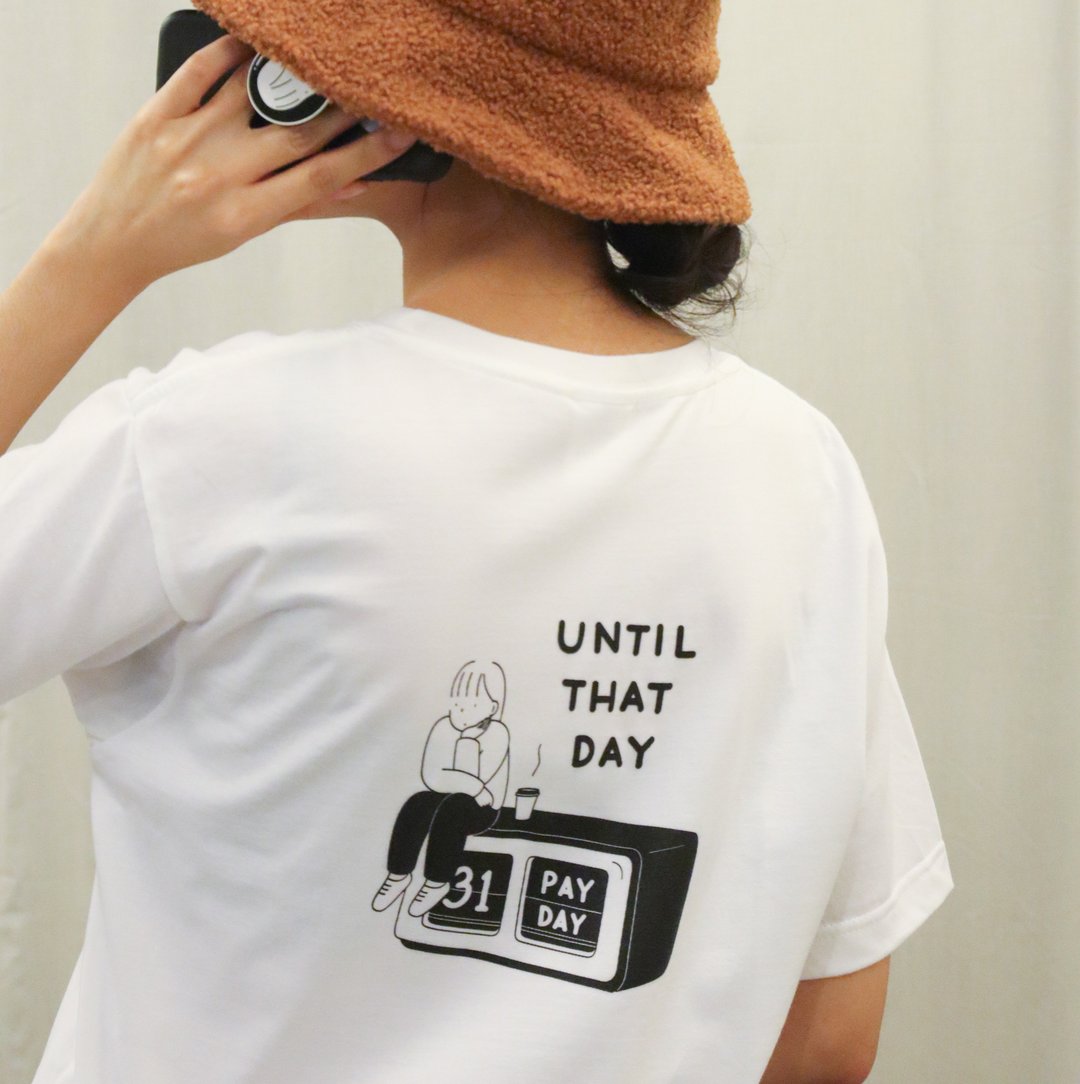 UNTIL THAT DAY T-SHIRT - 女装 T 恤 - 棉 白色