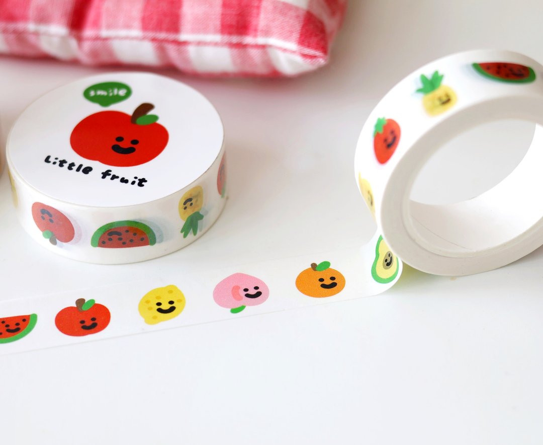Smile Studio Little Fruit 纸胶带 - 纸胶带 - 纸 