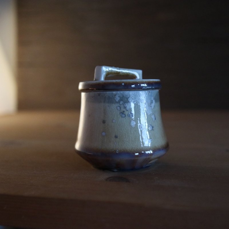 柴烧迷你小茶叶罐 / 席之罐 - 茶具/茶杯 - 瓷 橘色