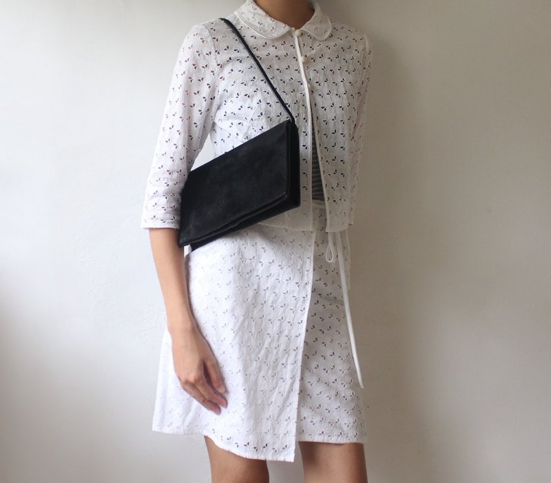 FOAK古着 /库存新品/Balenciaga白月光镂空套装 - 洋装/连衣裙 - 棉．麻 白色