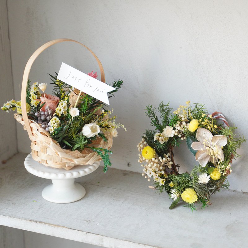 【1+1小物系列】手作疗愈小物组 - 干燥花/捧花 - 植物．花 