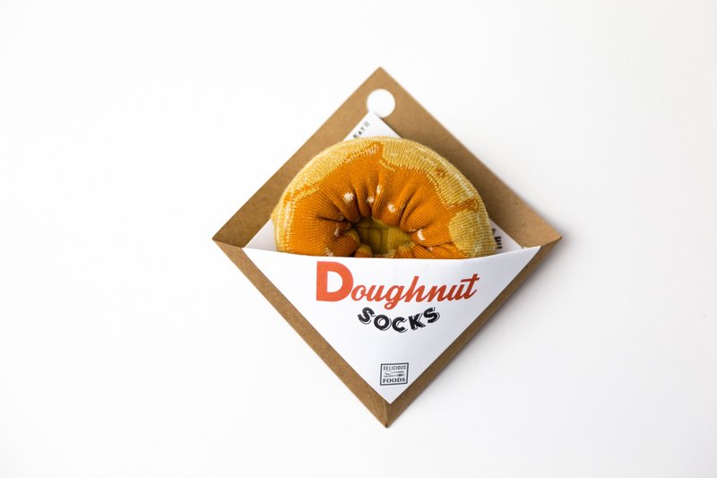 【SUKENO 日本设计】独特造型可爱短袜- 甜甜圈系列 22-27cm (踝上袜) - 袜子 - 棉．麻 多色