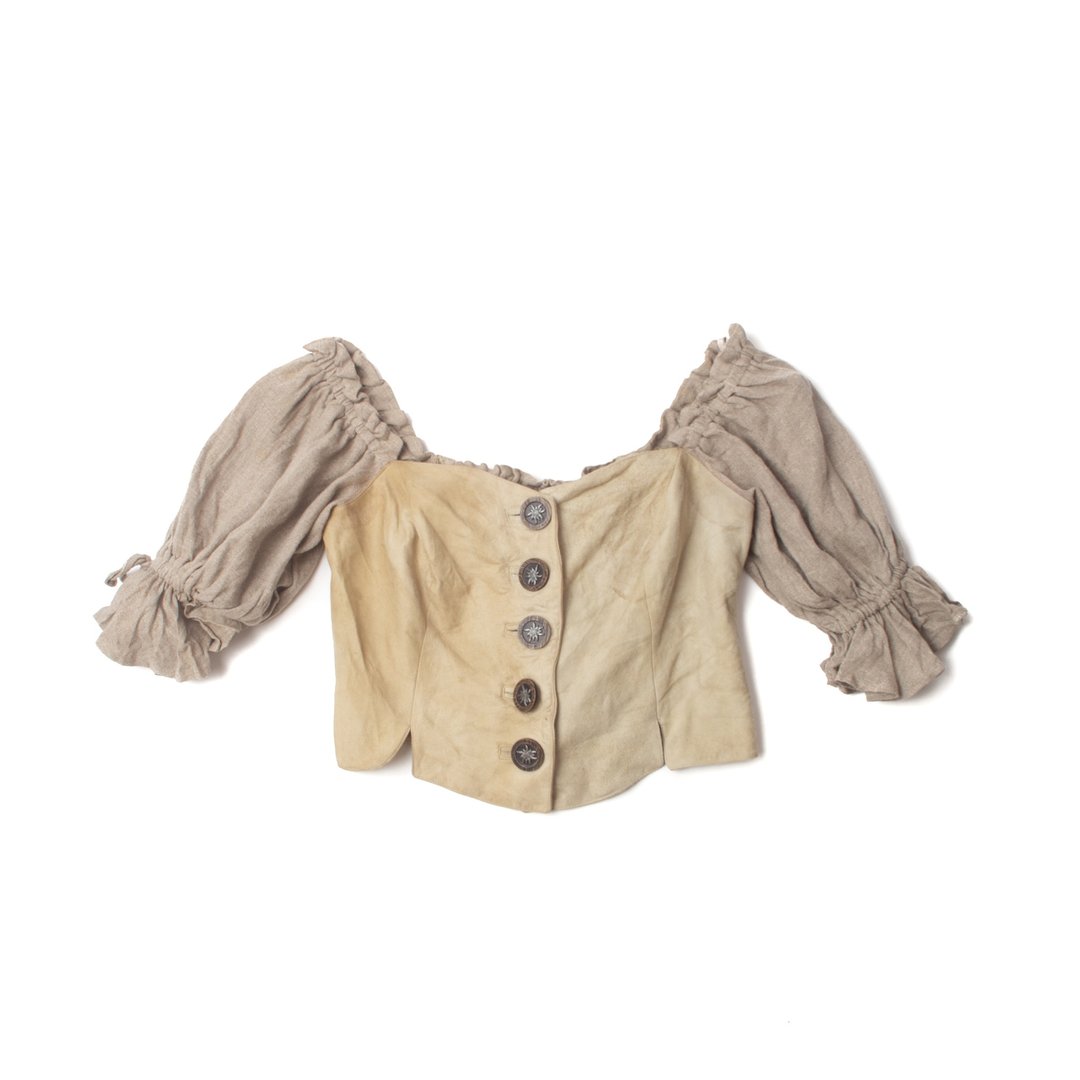 提洛尔马甲上衣.Vintage Tyrolean Corset【初恋贩卖所】G631 - 女装上衣 - 棉 