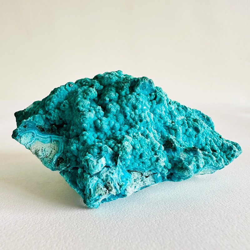 硅孔雀石 凤凰石 橘1号 原矿矿标 宝石收藏 心想事成 灵性提升 - 摆饰 - 其他材质 蓝色