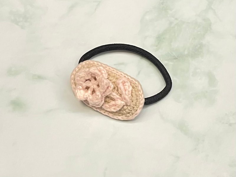 编织立体花卉造型椭圆形头饰发圈 - 发饰 - 棉．麻 多色