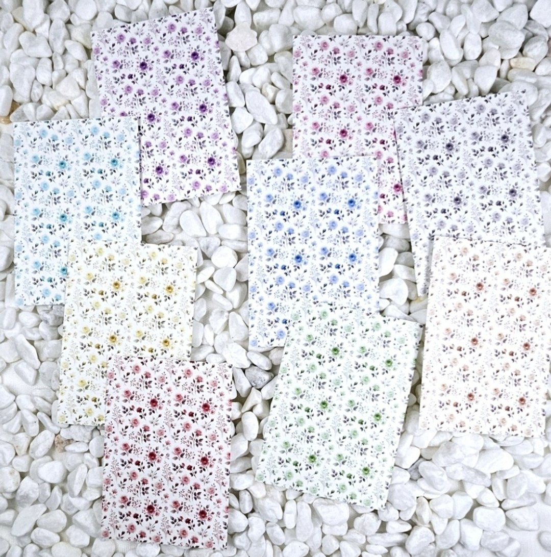 Soft Rosefield 背景纸 - 便条纸/标签贴 - 纸 多色