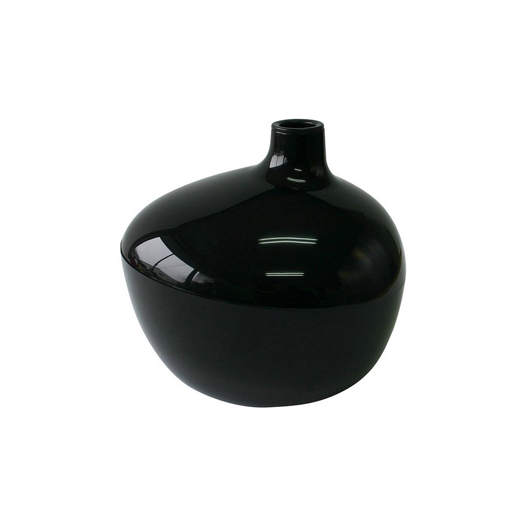 【八幡化成】VERTU DE VASE 花瓶造型多功能收纳盒 黑色 - 收纳用品 - 塑料 黑色