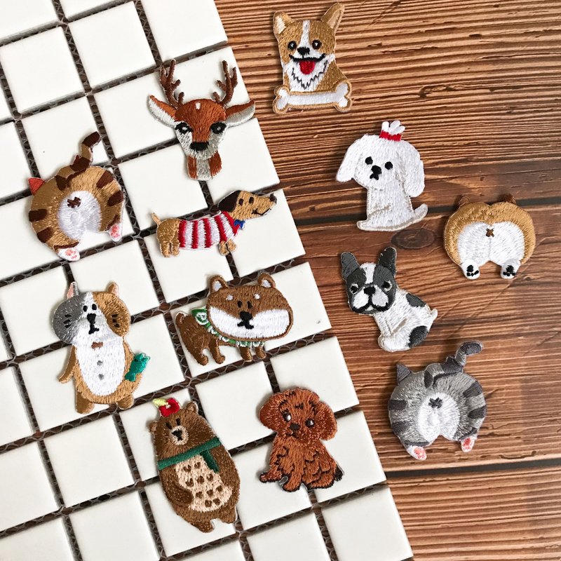 【超值福袋】刺绣烫贴优惠组合 / 五件起 - 其他 - 绣线 橘色