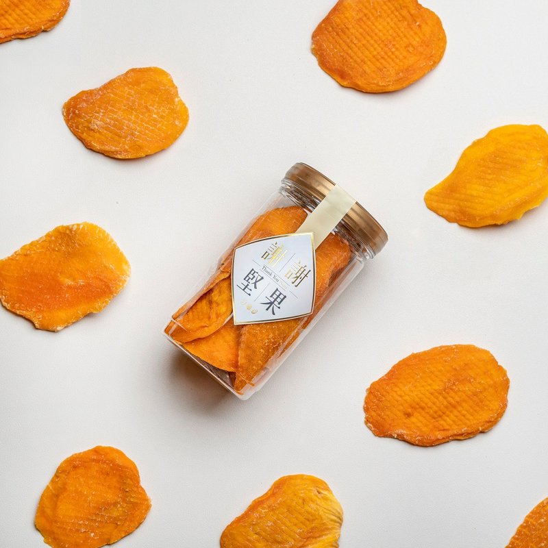 【台湾爱文芒果干】(密封罐)(水果干)(口感软Q,果香四溢)(素食) - 水果干 - 塑料 金色