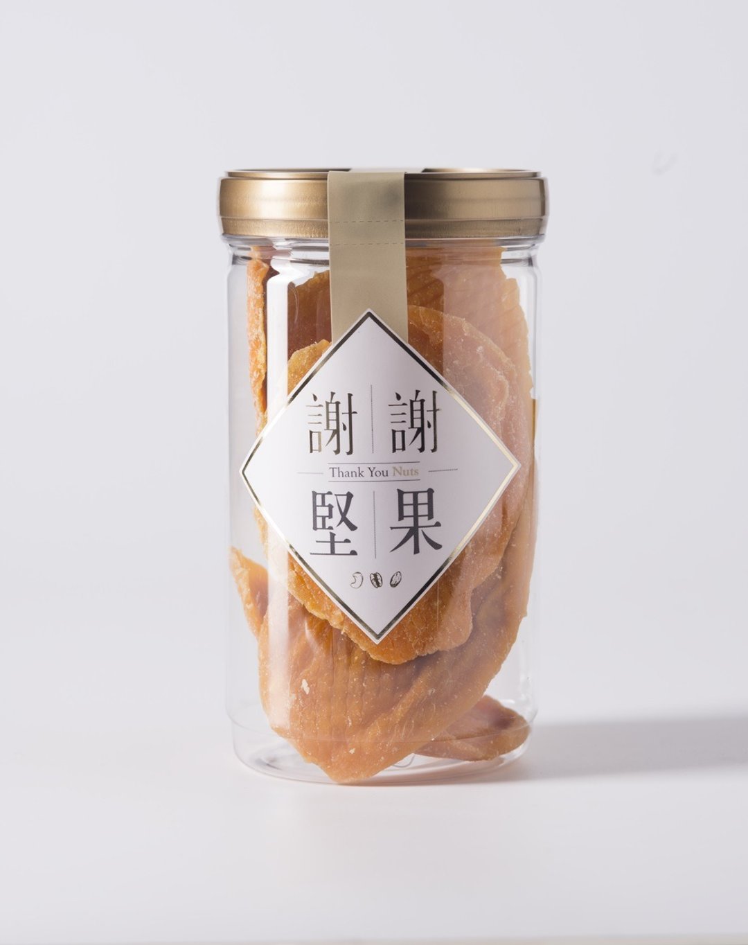 【台湾爱文芒果干】(密封罐)(水果干)(口感软Q,果香四溢)(素食) - 水果干 - 塑料 金色