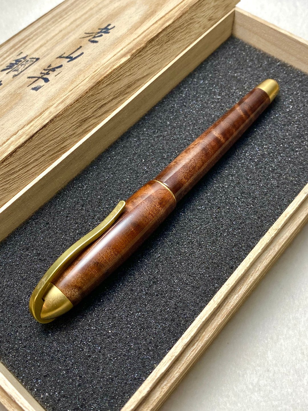 3952老山羊-那鲁湾 胡桃木树瘤 高清高亮版 原铜 钢笔 - 钢笔 - 其他材质 