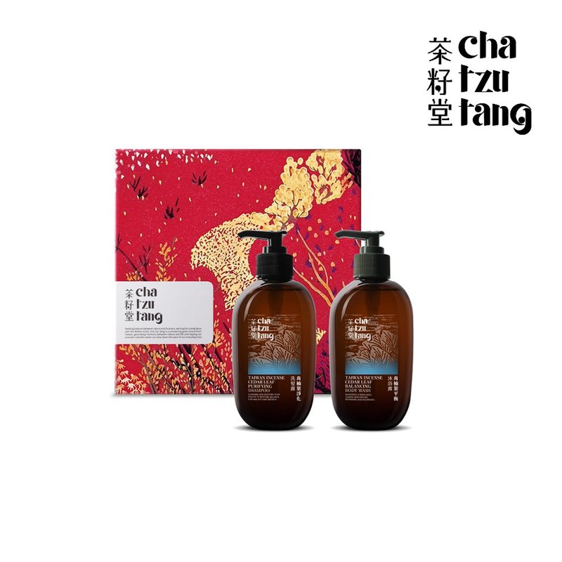 迎丰果版画礼盒_肖楠叶植萃双入组 洗发露+沐浴露【附提袋】 - 沐浴用品 - 植物．花 绿色