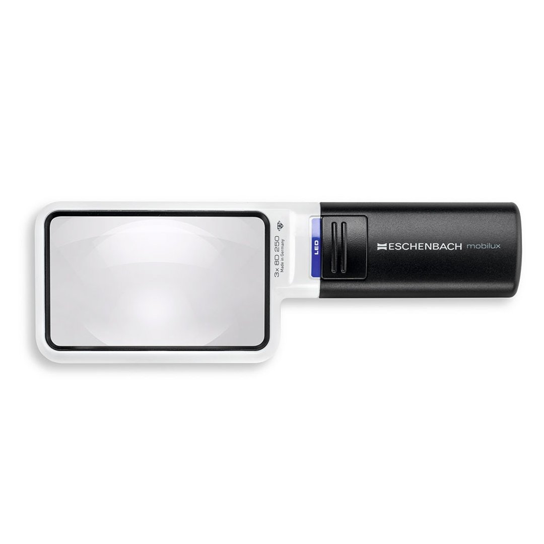 mobilux LED 3x/8D/90x54mm 德国制LED手持型非球面放大镜 15122 - 其他书写用品 - 塑料 黑色
