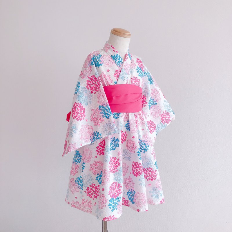 Last One! Size 110【附带腰带】Yukata Dress (浴衣连身裙) 紫阳 - 童装裙 - 棉．麻 