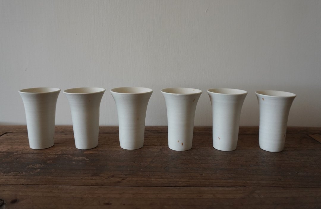 细斑斑杯 - 茶具/茶杯 - 瓷 白色