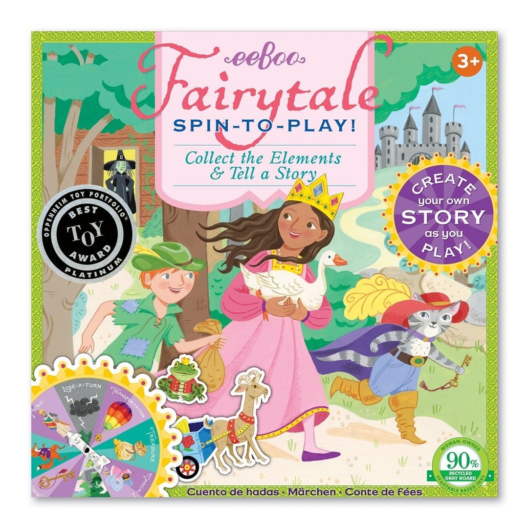 eeBoo 桌游转盘系列 - Fairytale Spinner Game – 童话故事桌游 - 桌游/玩具 - 纸 紫色
