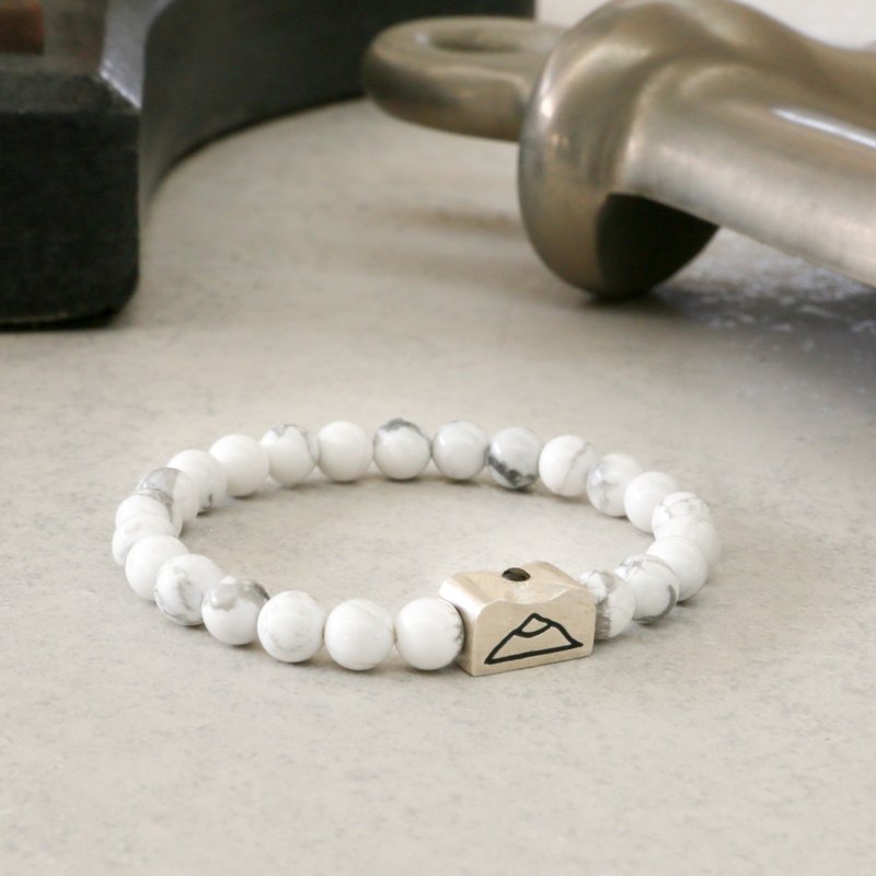 Origin 6 white手环 - 白松石/925纯银 - 手链/手环 - 其他材质 多色