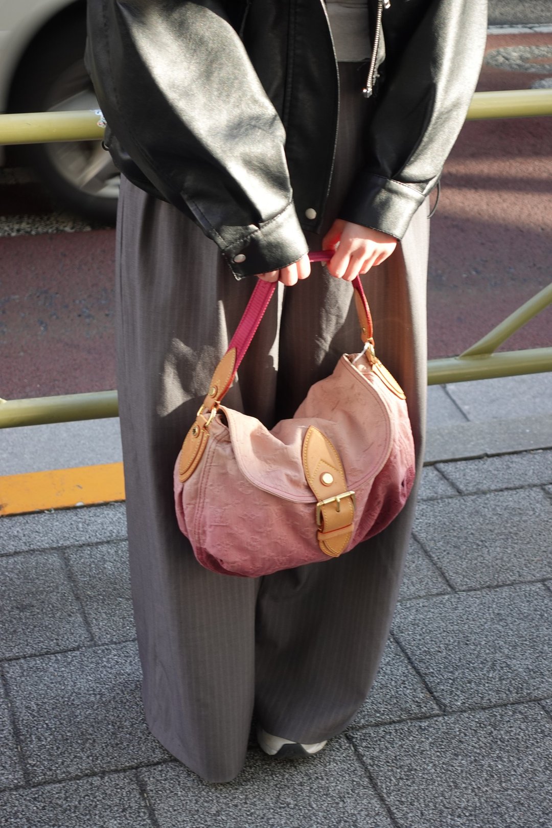 中古包 Louis Vuitton 路易威登 晚霞渐层牛仔肩背包 - 手提包/手提袋 - 真皮 粉红色