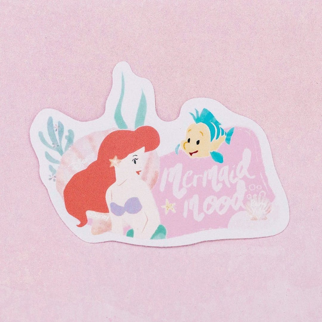 Pura Vida 美国品牌 DISNEY联名 小美人鱼与比目鱼贴纸 - 贴纸 - 纸 