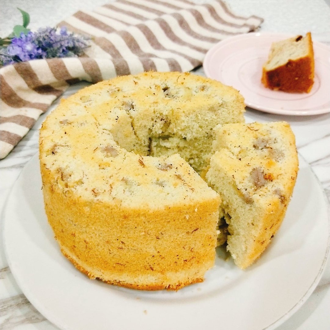 【塔菓】蜂蜜香蕉戚风蛋糕 -野生蜂蜜x屏东香蕉 | 纯手工甜点 - 蛋糕/甜点 - 新鲜食材 黄色