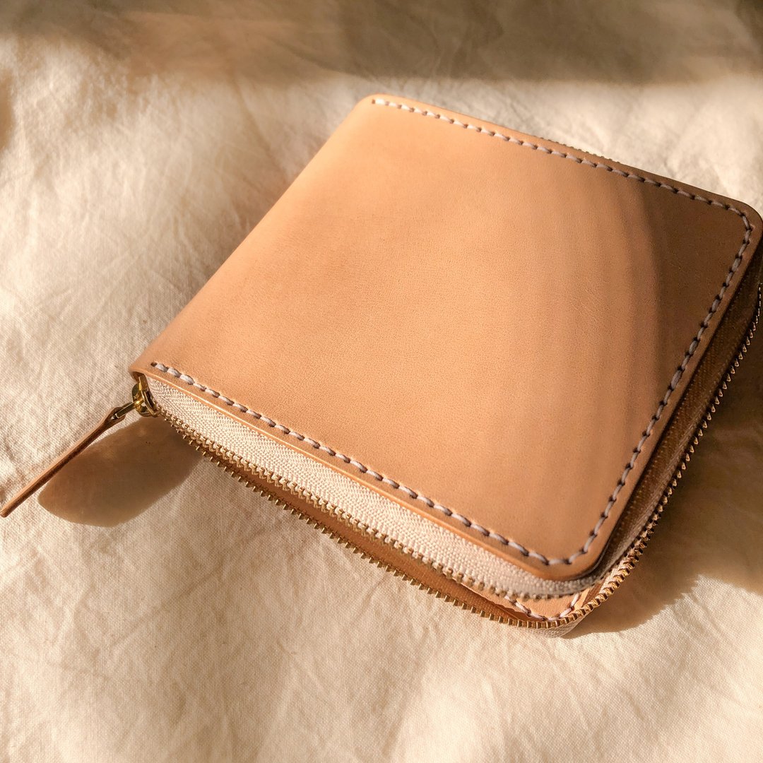 拉链方形短夹 Zip Wallet - 皮夹/钱包 - 真皮 