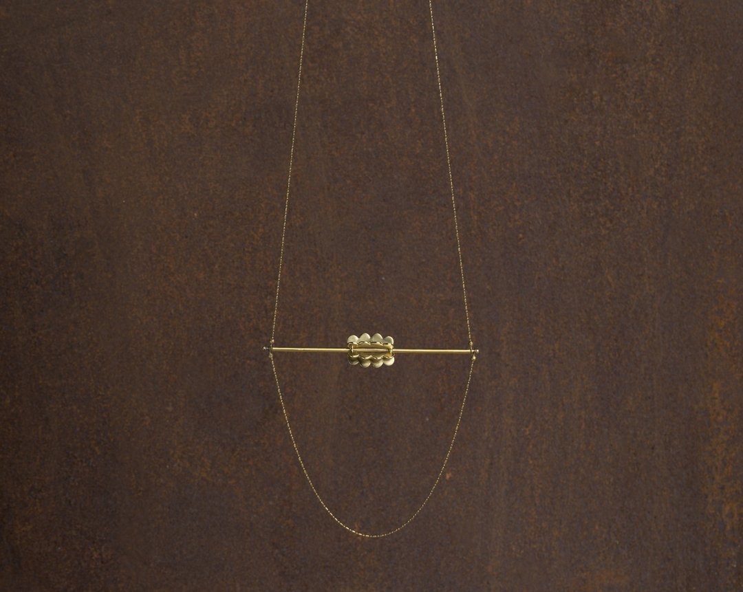 Upset / Upturn 胡子小姐 转 垂坠长项链 Draped Long Necklace - 项链 - 铜/黄铜 金色