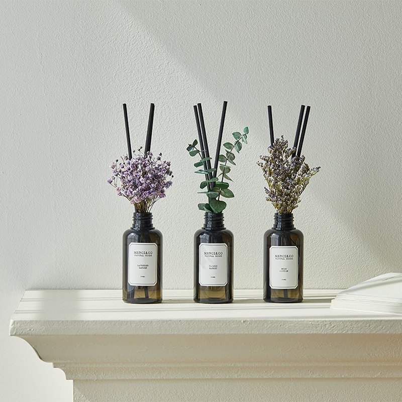 韩国永生花扩香瓶礼盒系列-100ml - 香薰/精油/线香 - 其他材质 