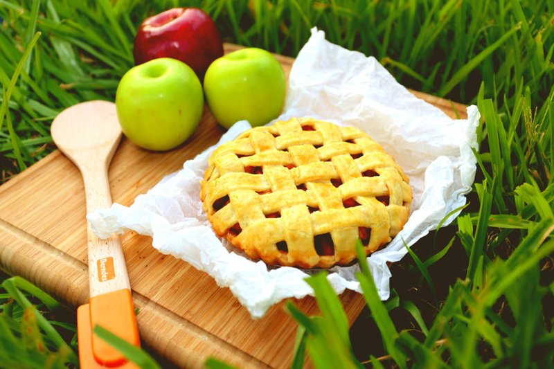 大笑甜点＿编织苹果派  六寸 - 咸派/甜派 - 新鲜食材 绿色