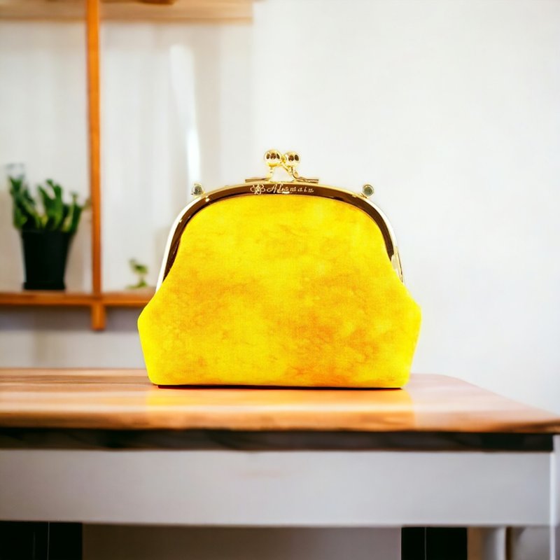 艾拉蔓圆框口金小废包-渲染系列 多种颜色 - 化妆包/杂物包 - 棉．麻 