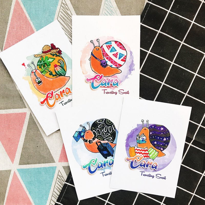 CARA的生活日常系列手绘明信片-明信片/卡片/万用卡/插画手绘 - 卡片/明信片 - 纸 多色