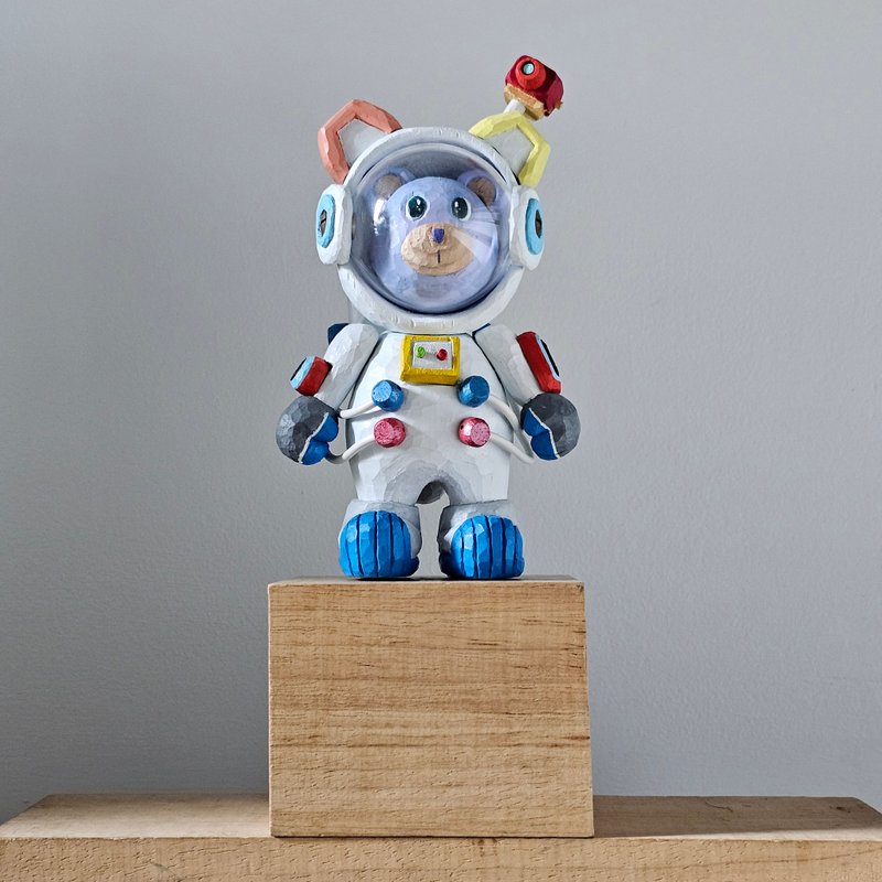 Bear Space pastel - 玩偶/公仔 - 木头 